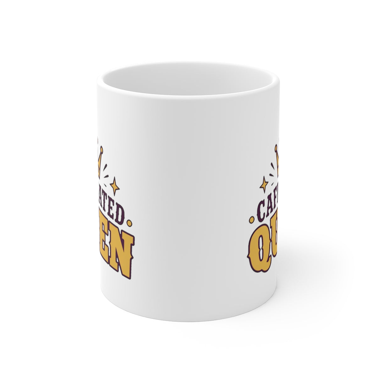 front view of the mug