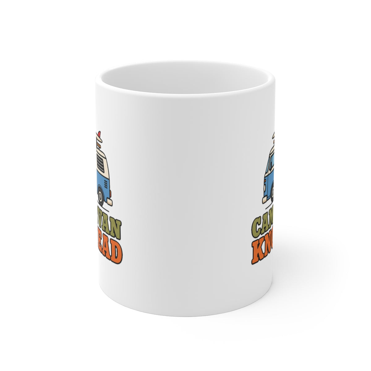 front view of the mug