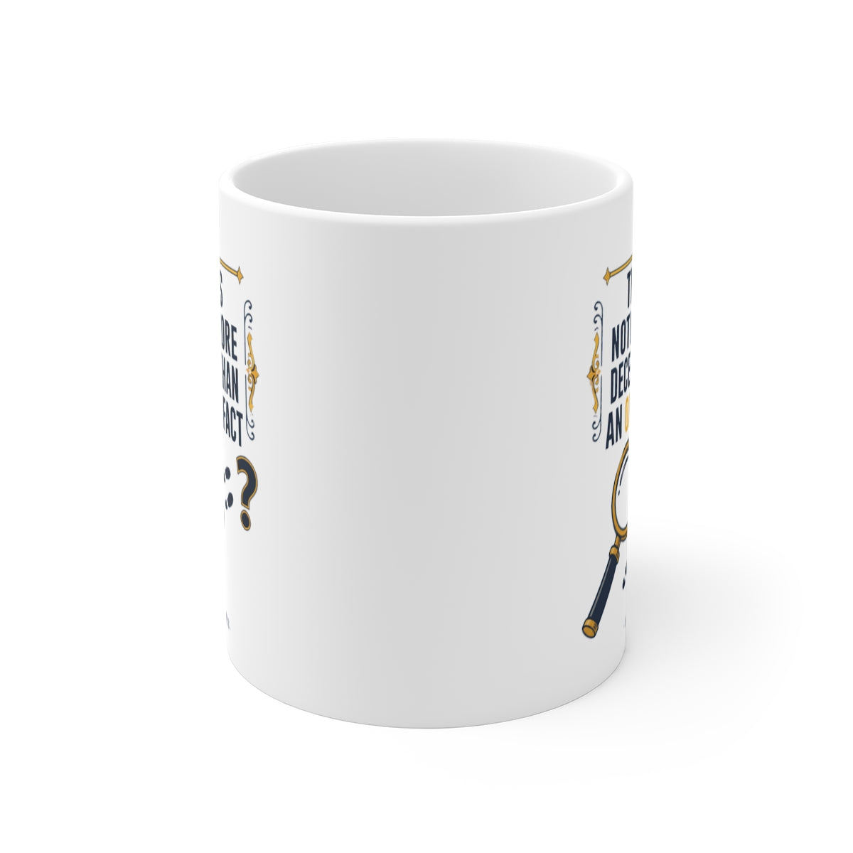 front view of the mug