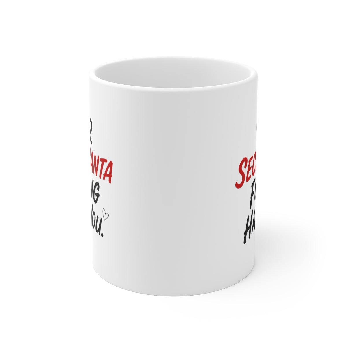 front view of the mug