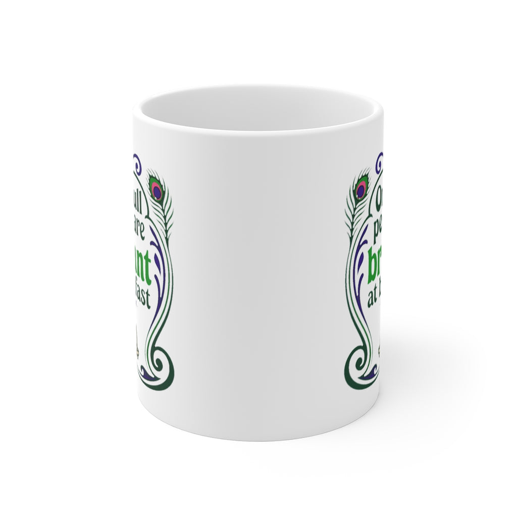 front view of the mug
