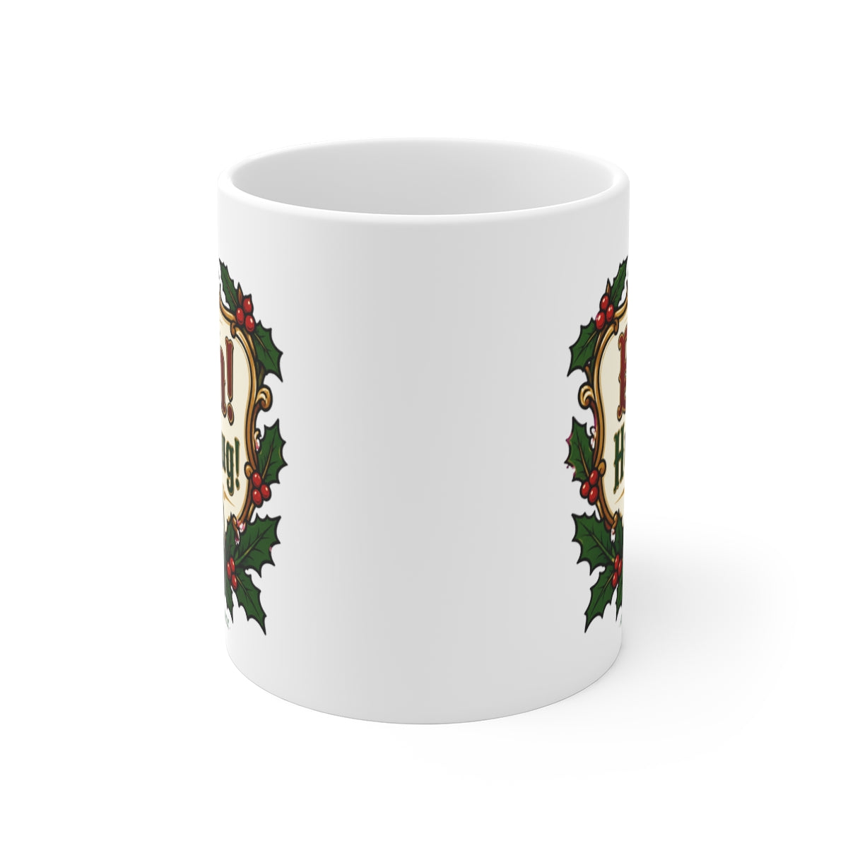 front view of the mug