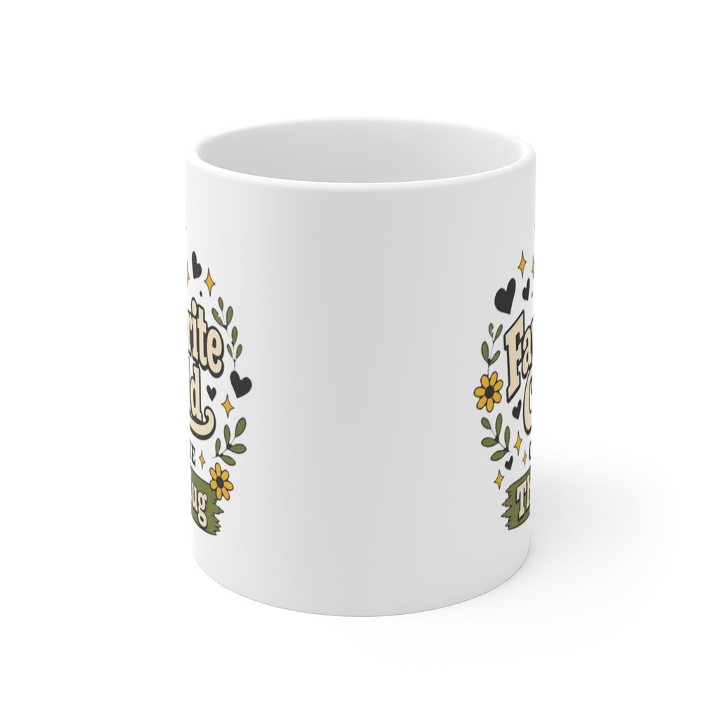 front view of the mug