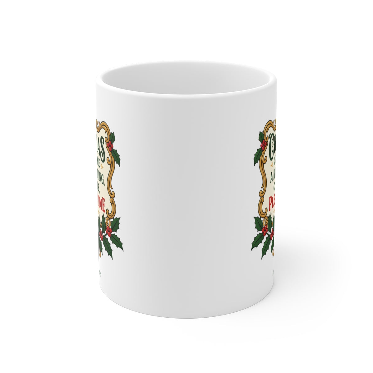 front view of the mug