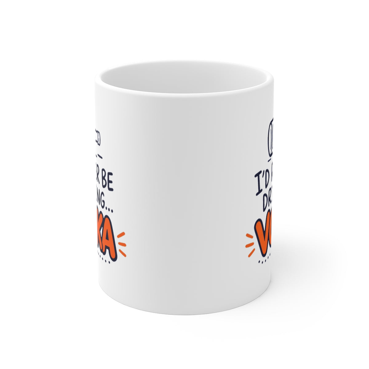 front view of the mug