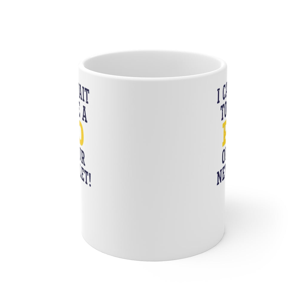 front view of the mug