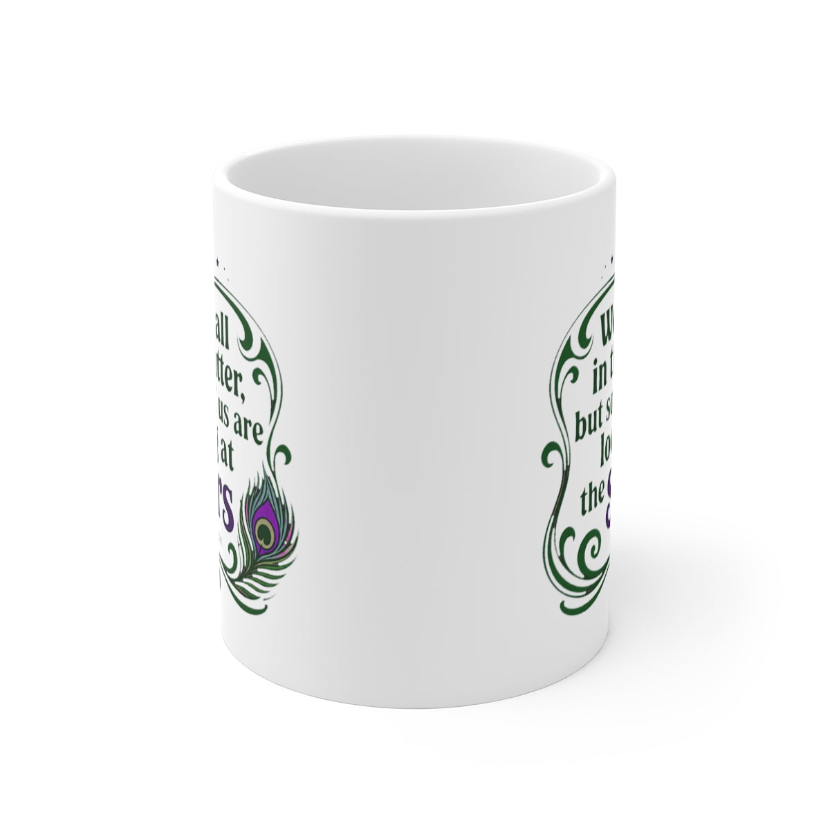 front view of the mug
