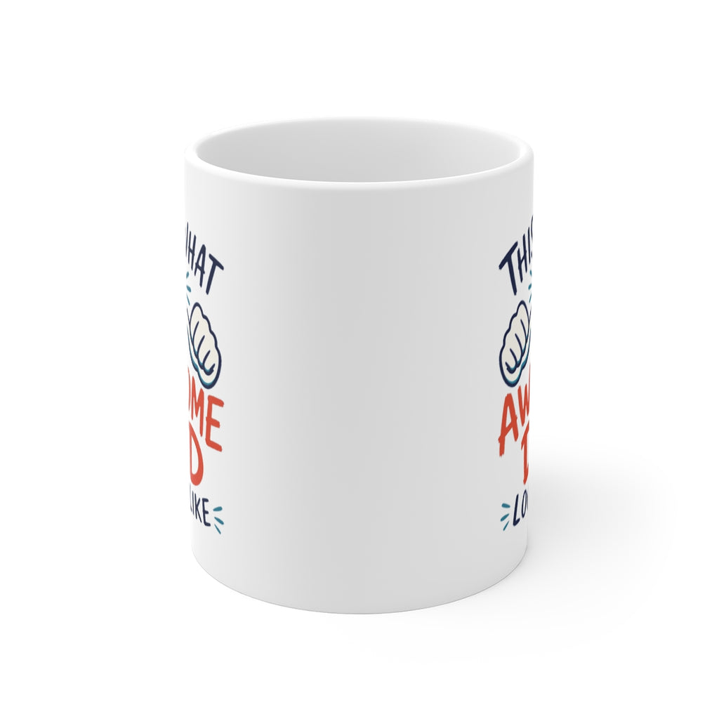 front view of the mug