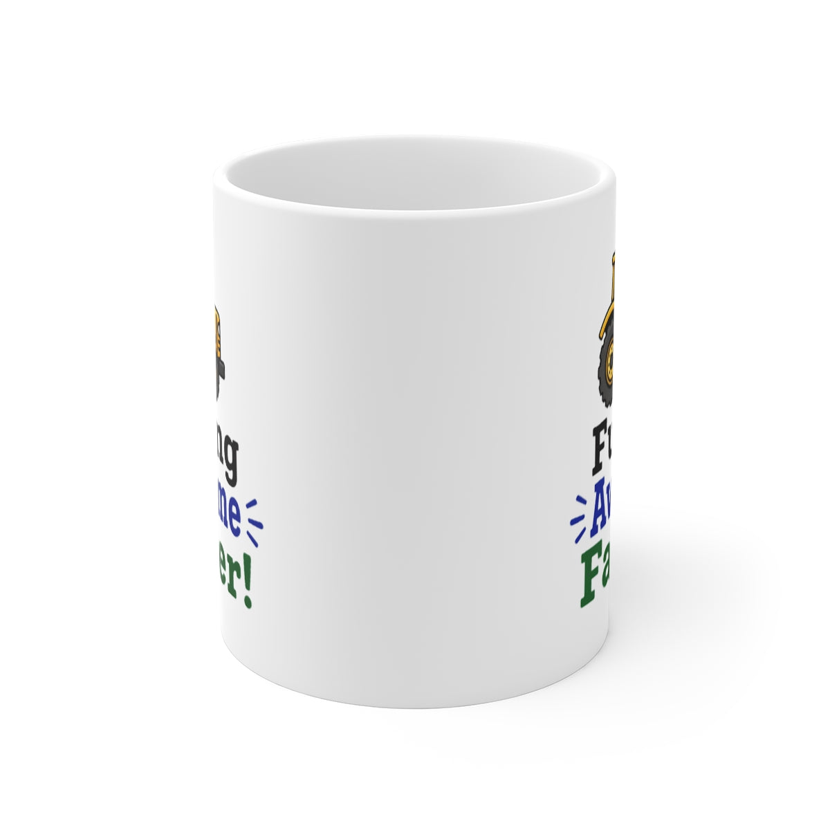 front view of the mug