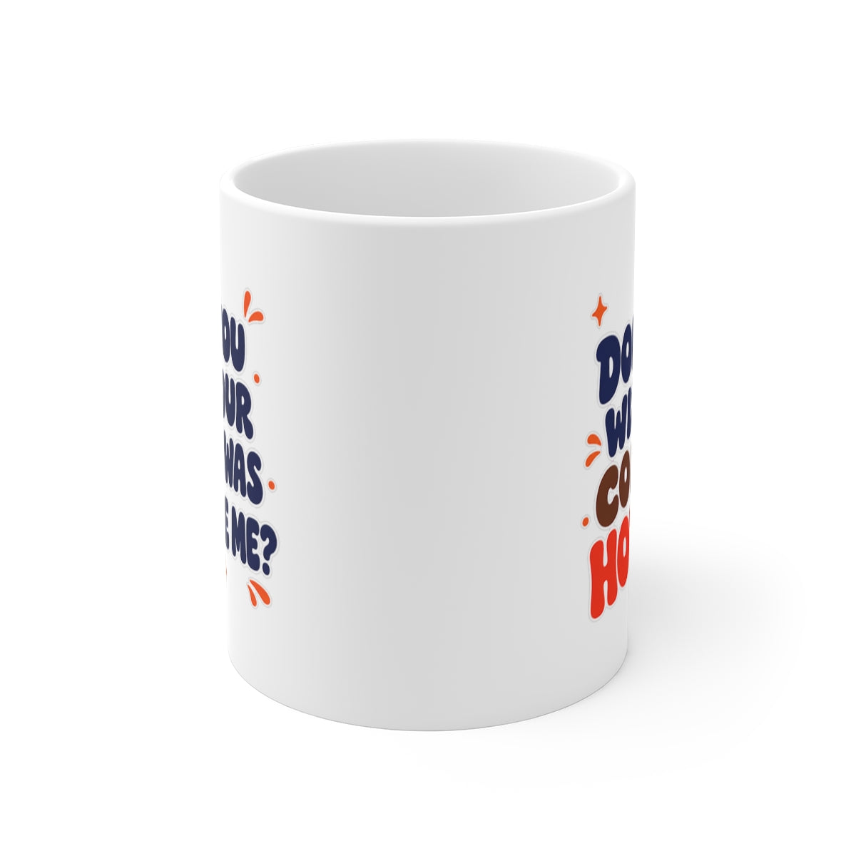 front view of the mug
