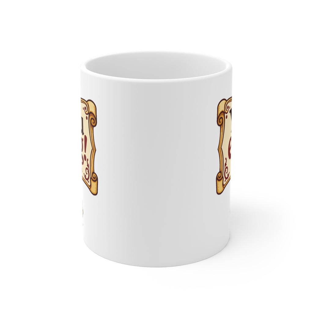 front view of the mug