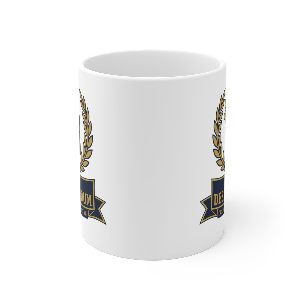 front view of the mug