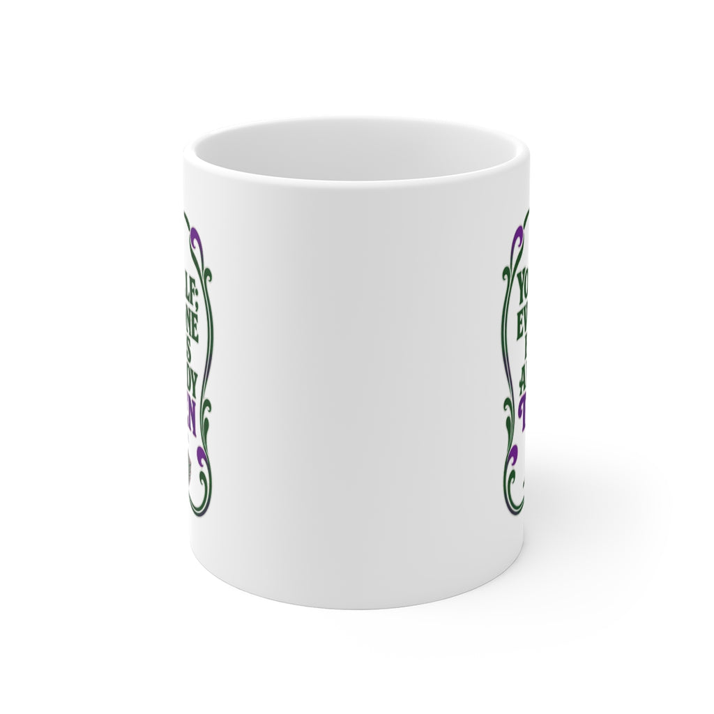 front view of the mug