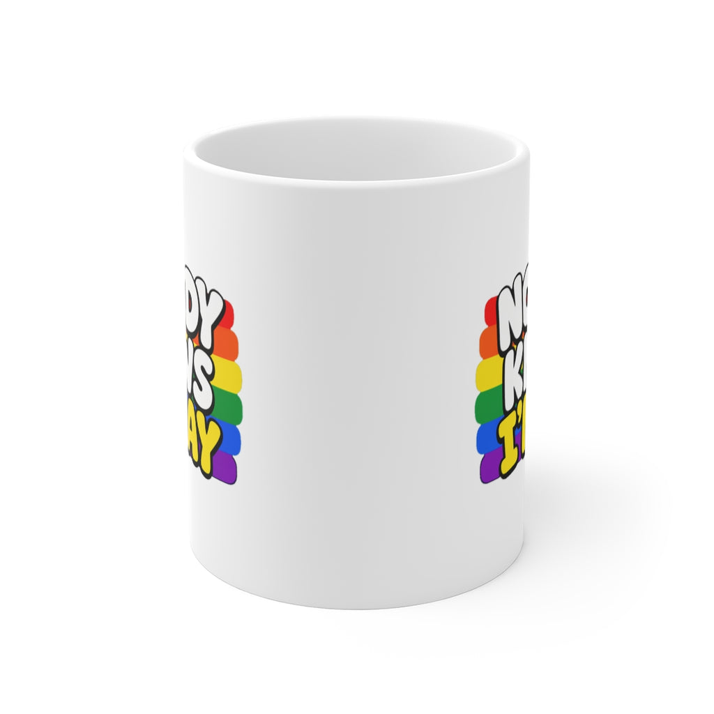 front view of the mug