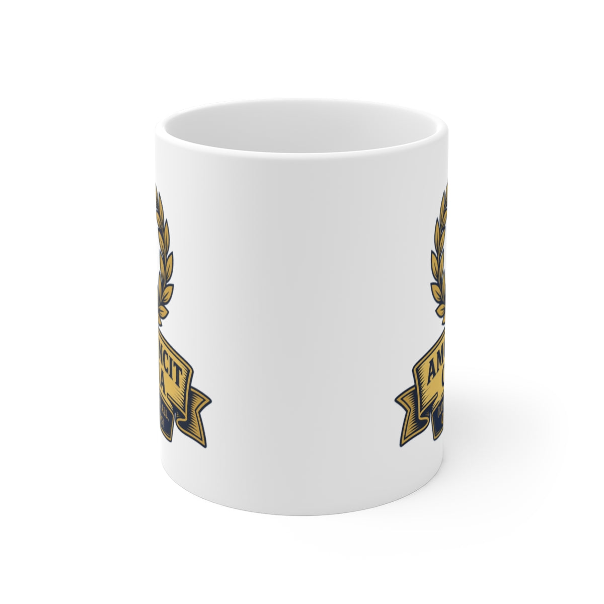 front view of the mug