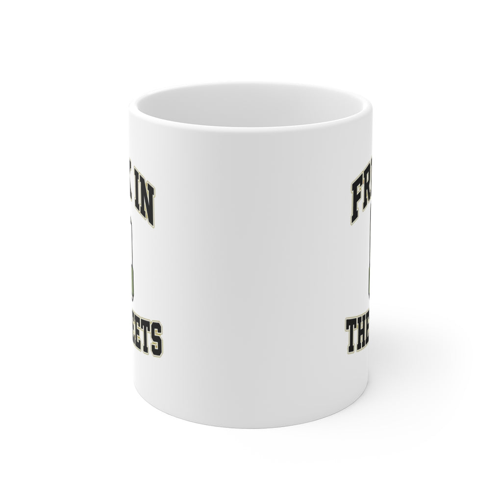 front view of the mug