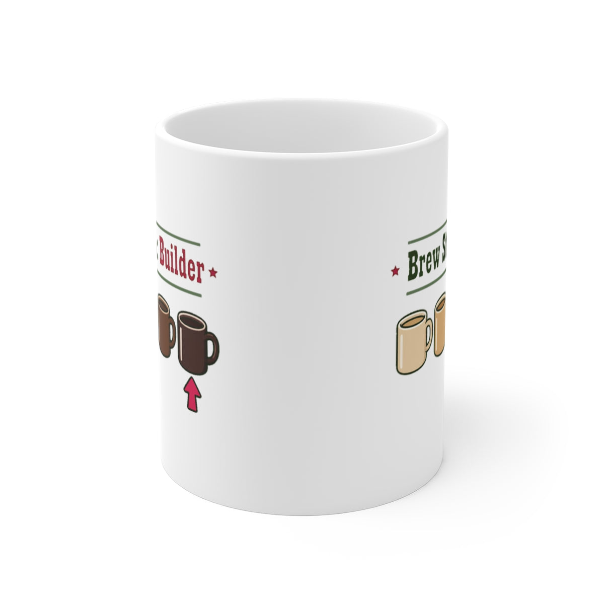 front view of the mug