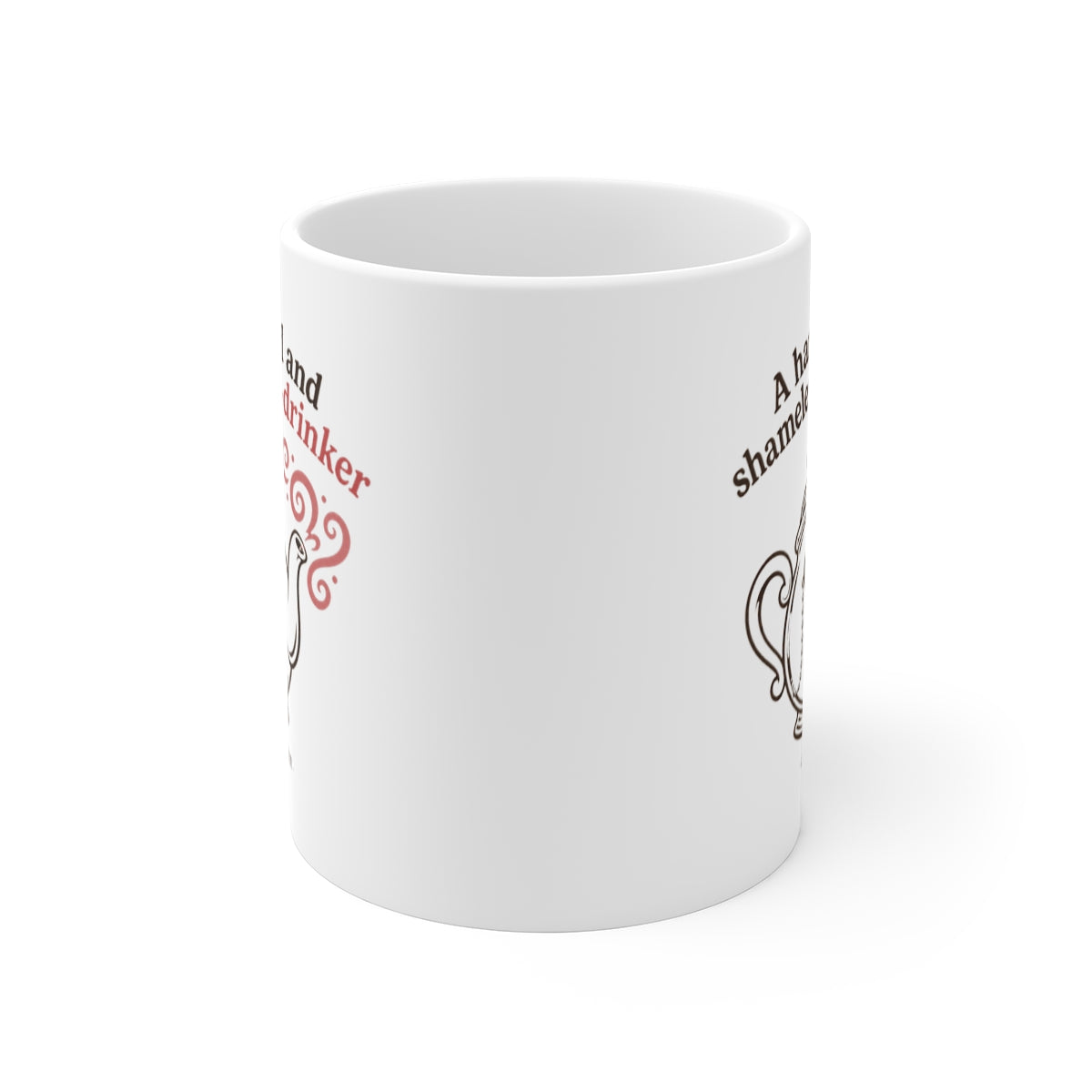 front view of the mug