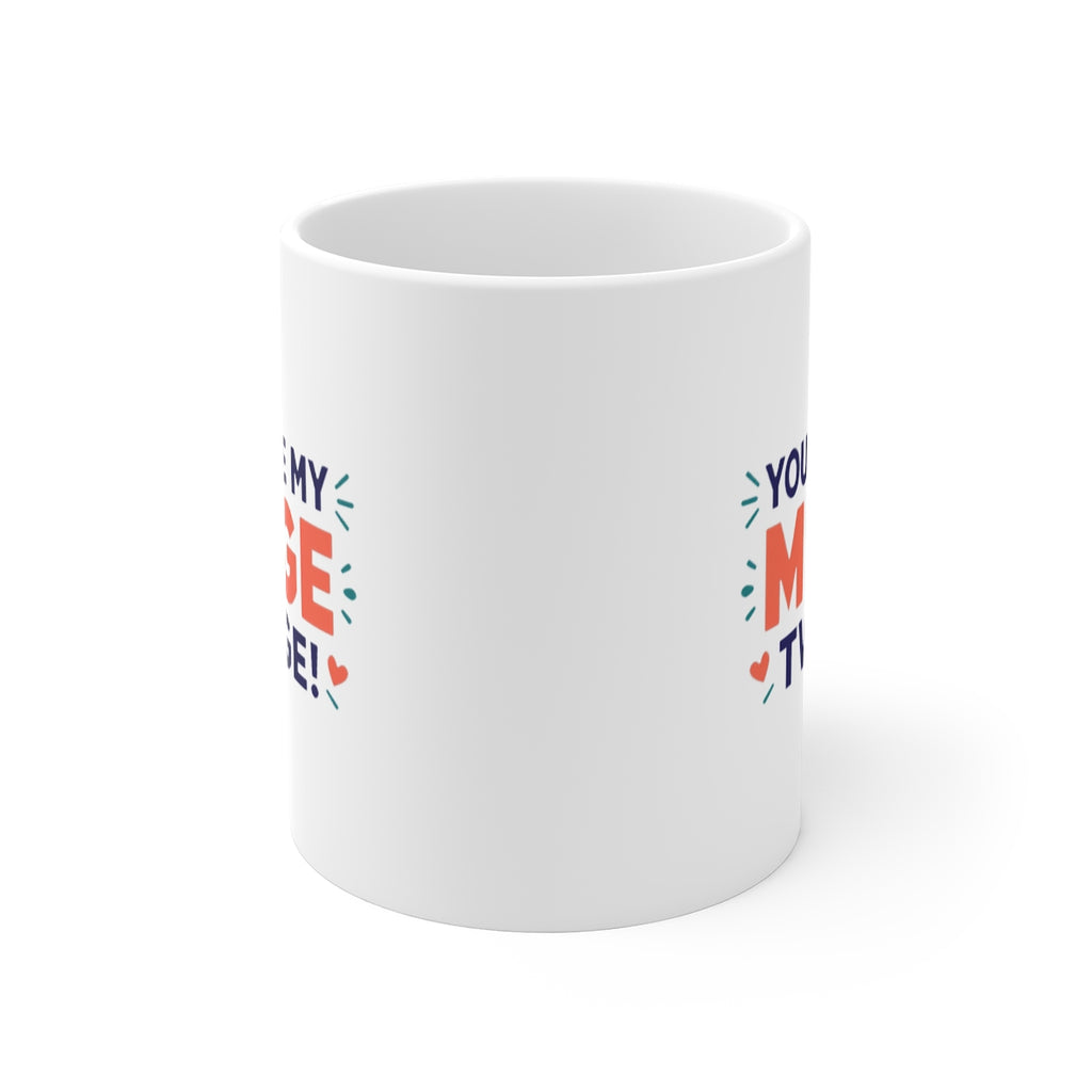 front view of the mug