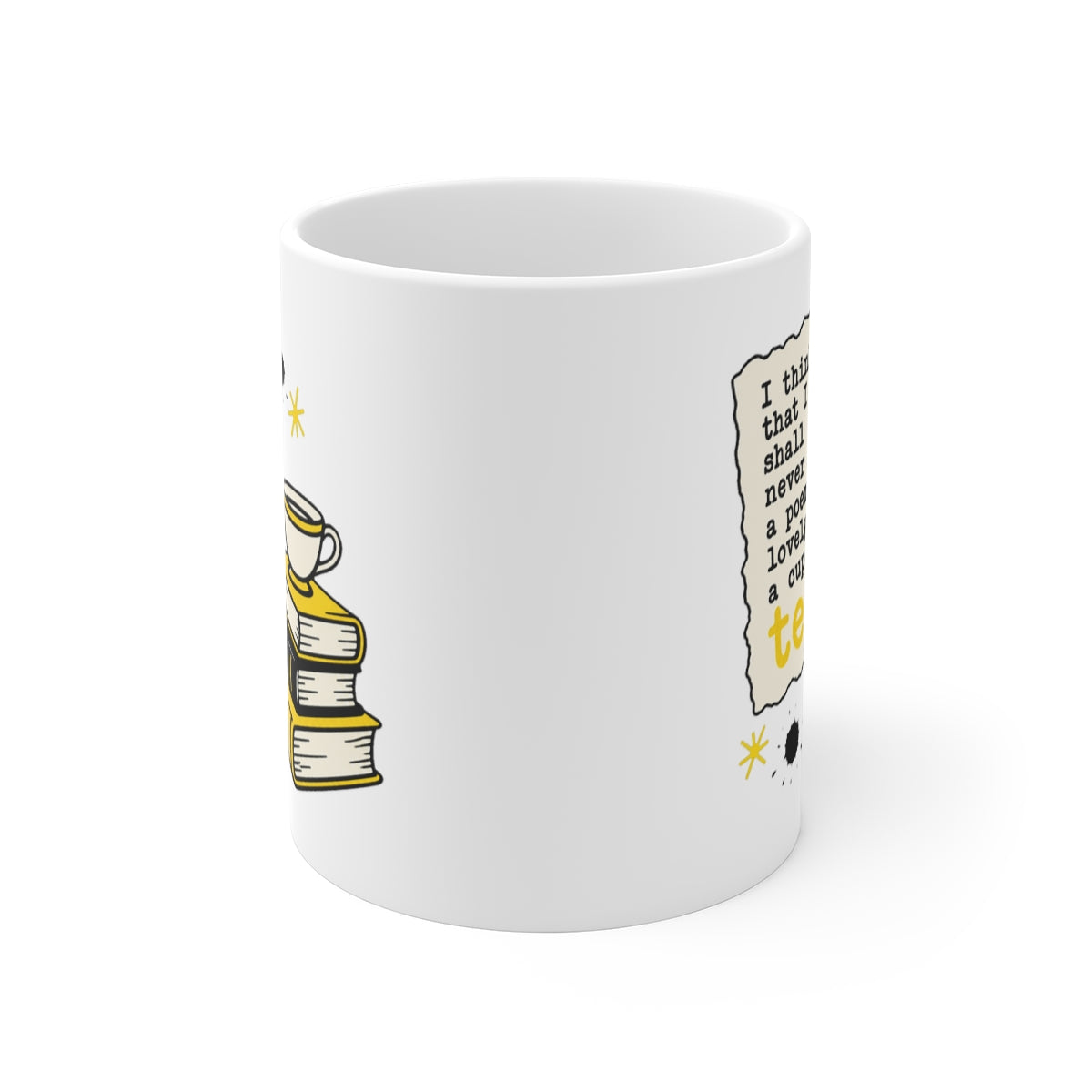front view of the mug