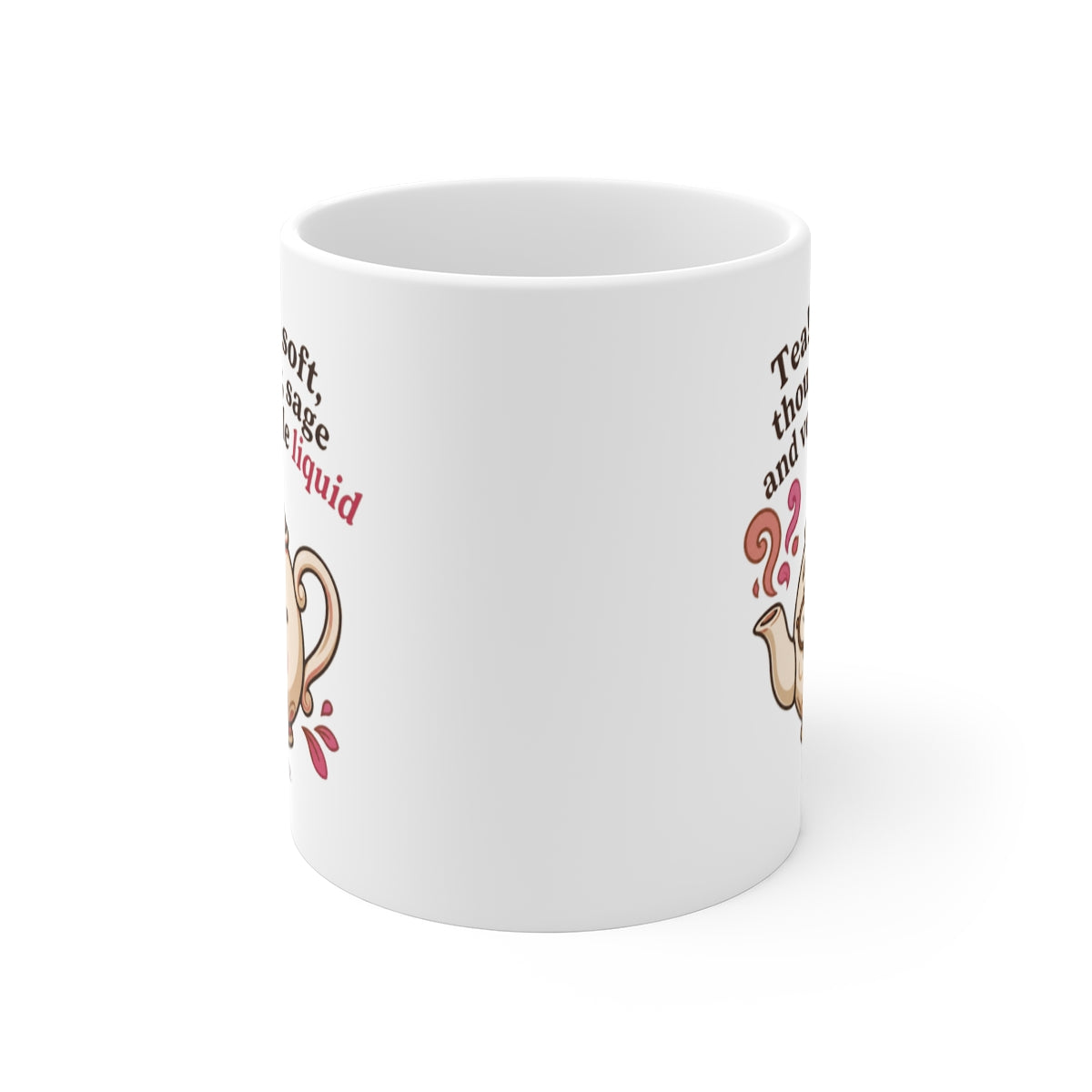 front view of the mug