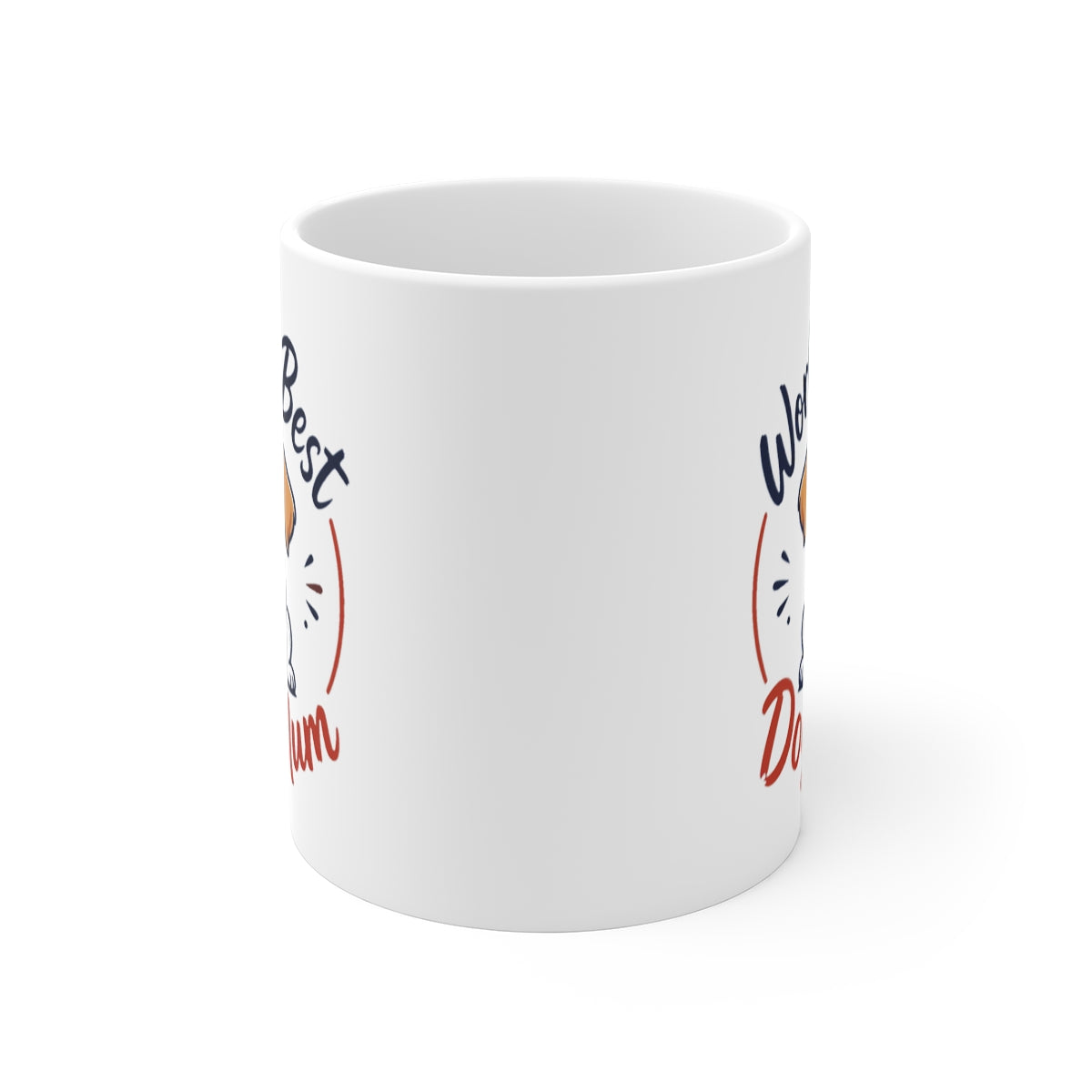 front view of the mug