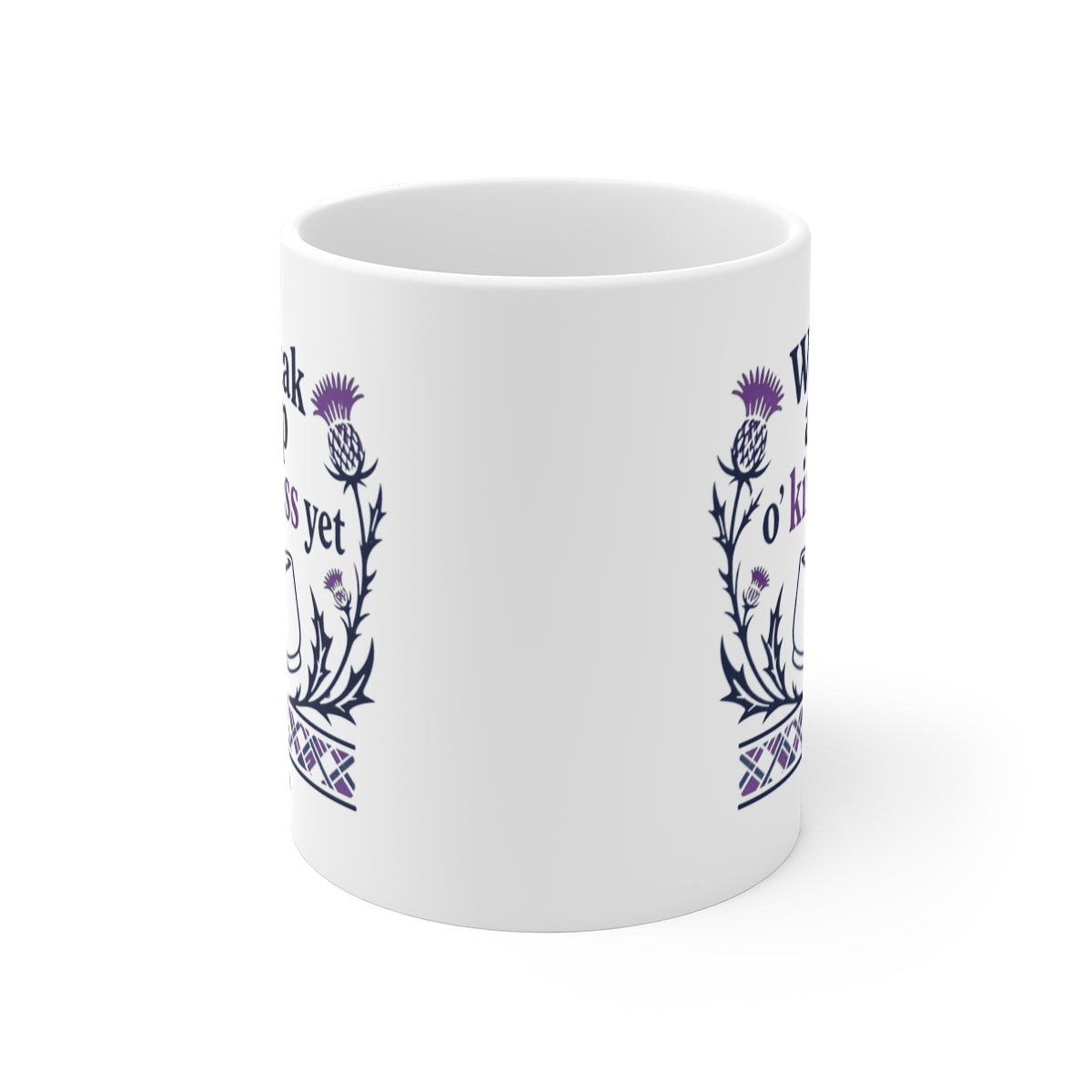 front view of the mug