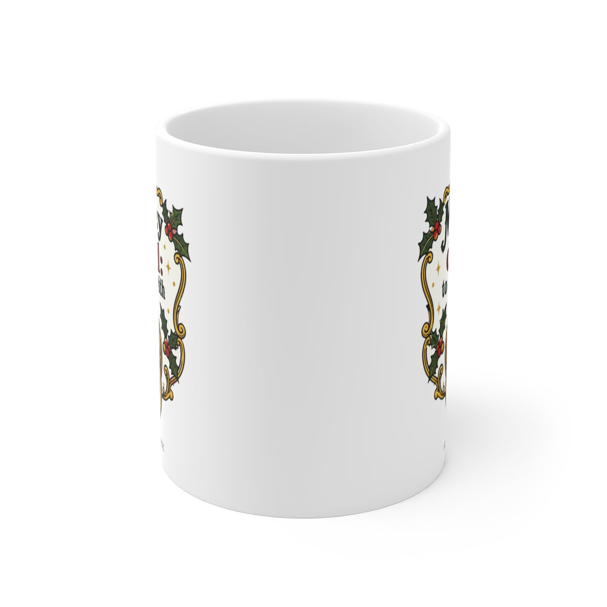 front view of the mug