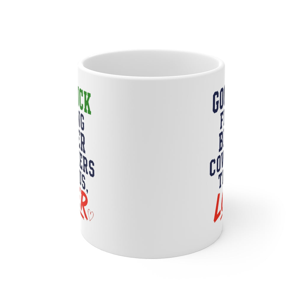 front view of the mug