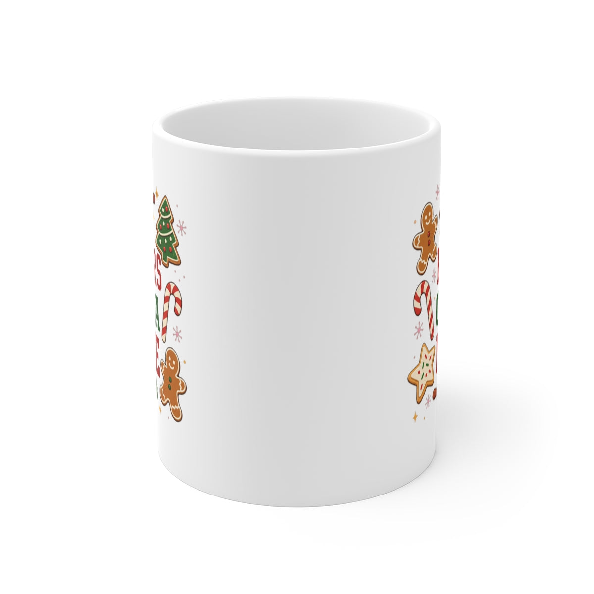front view of the mug