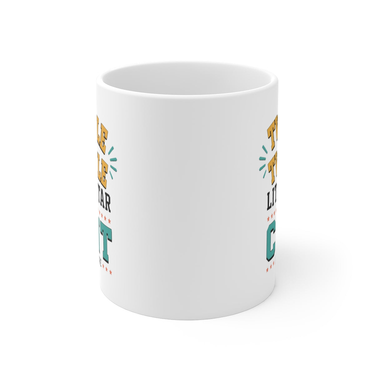 front view of the mug