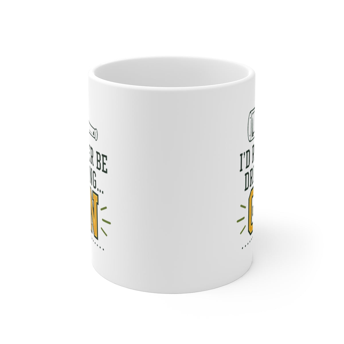 front view of the mug