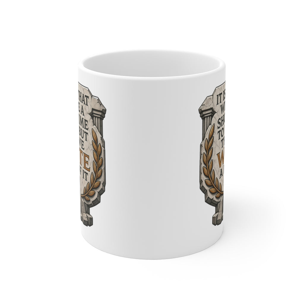 front view of the mug