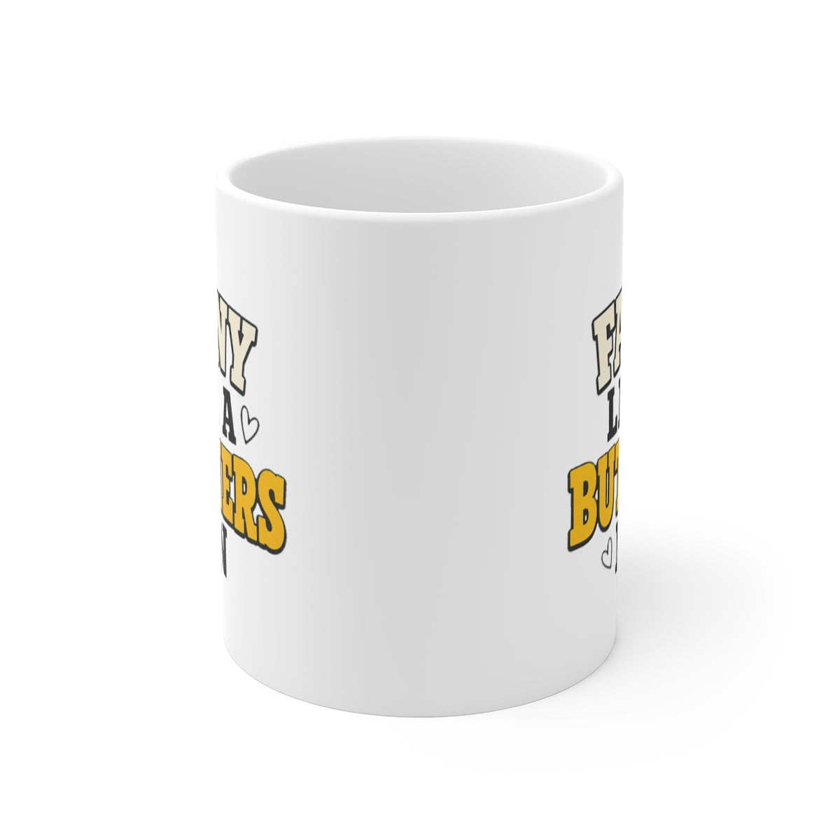 front view of the mug