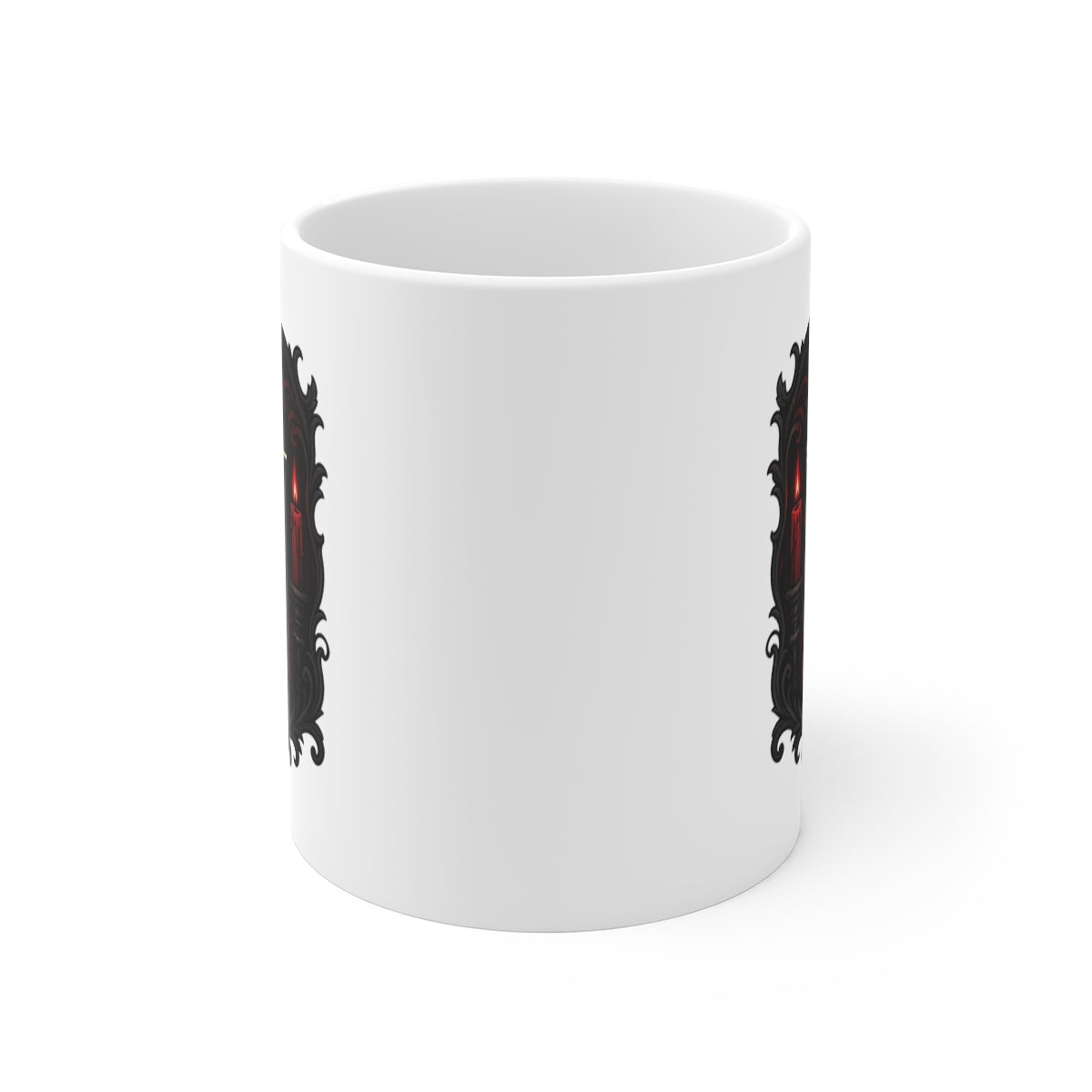 front view of the mug
