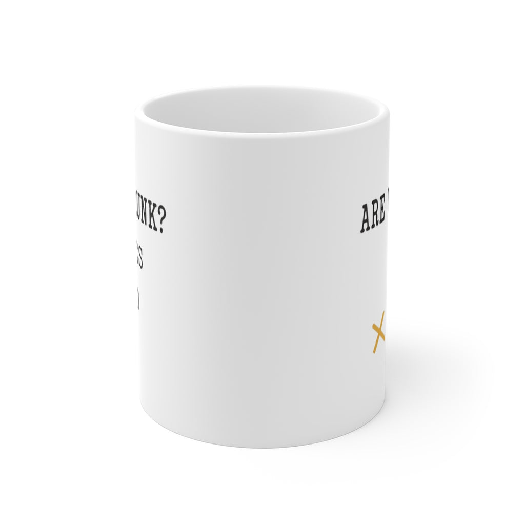 front view of the mug