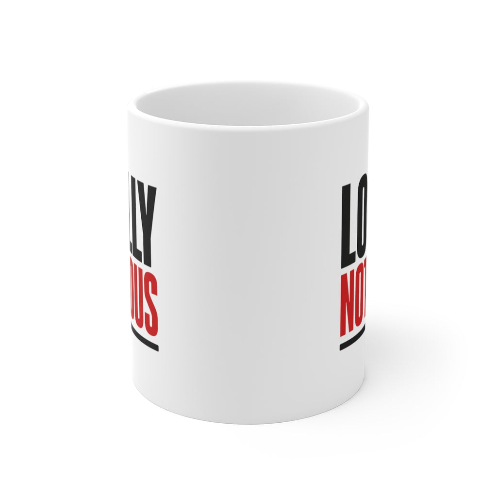 front view of the mug