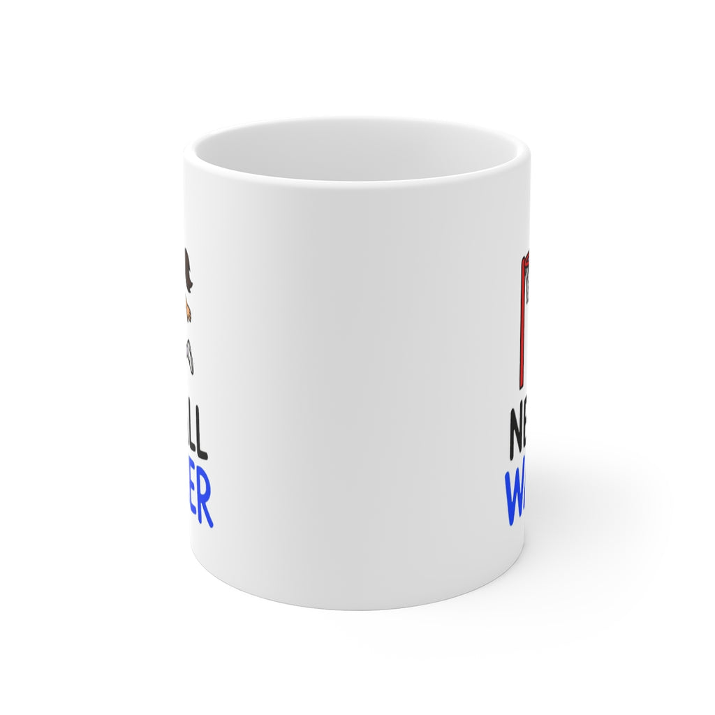 front view of the mug