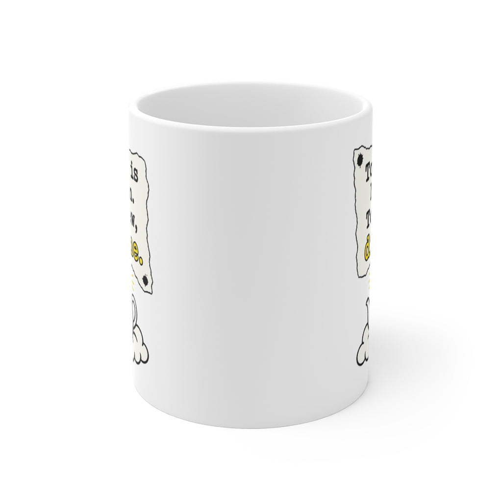 front view of the mug