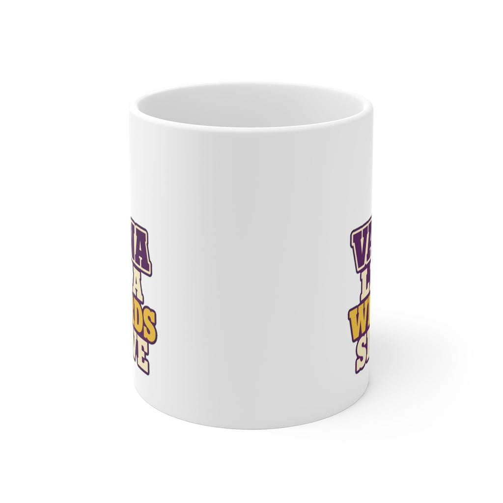 front view of the mug