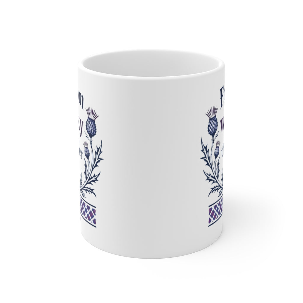 front view of the mug
