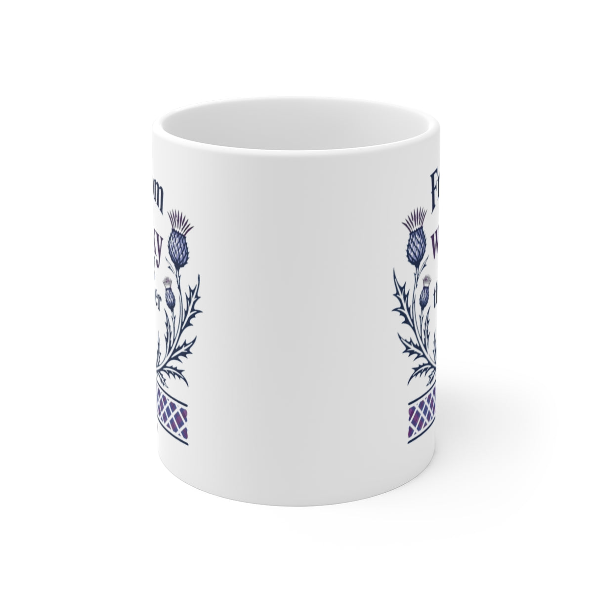 front view of the mug