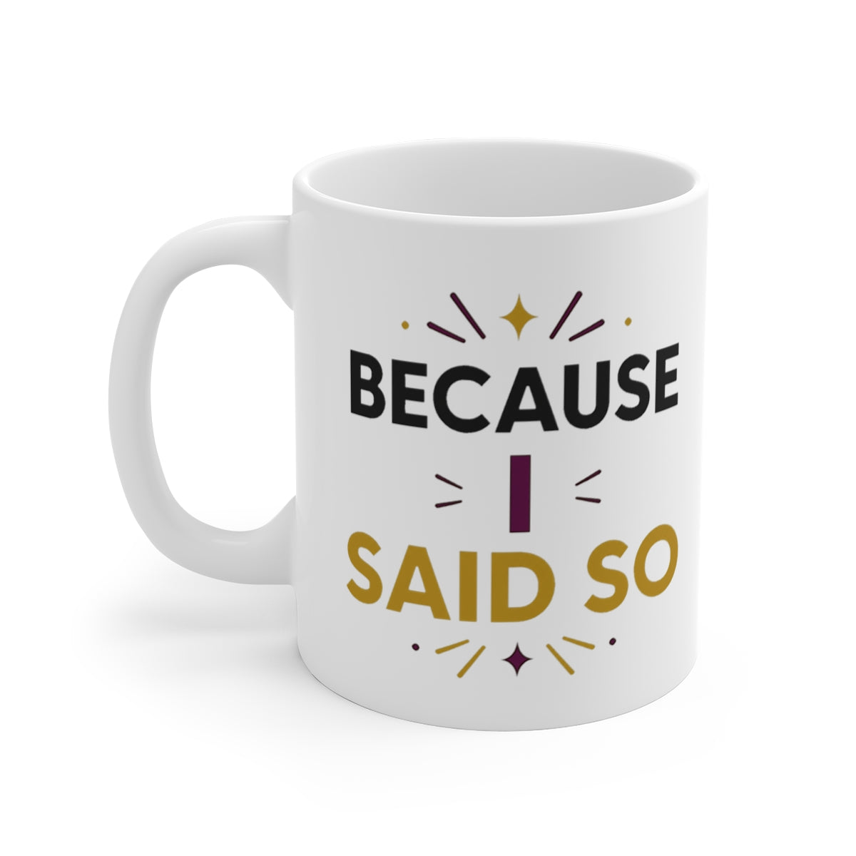left view of the mug