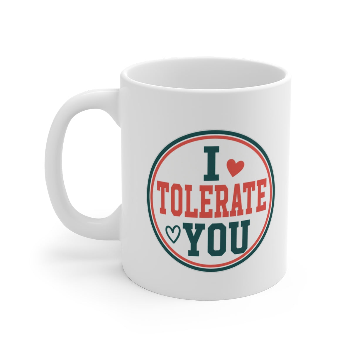 left view of the mug