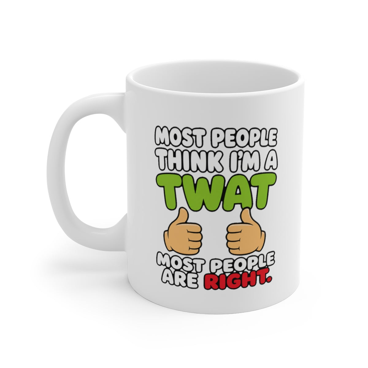 left view of the mug