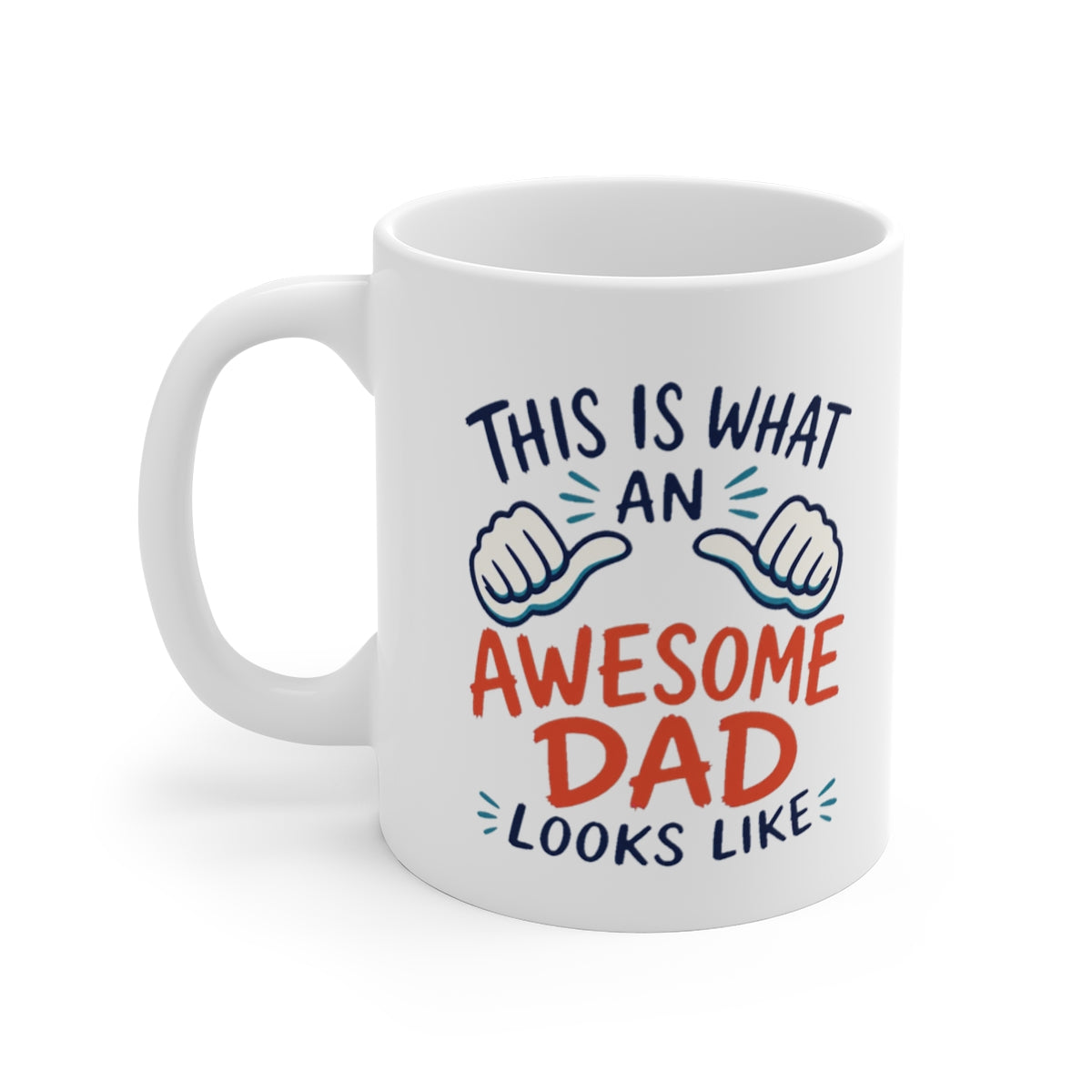 left view of the mug