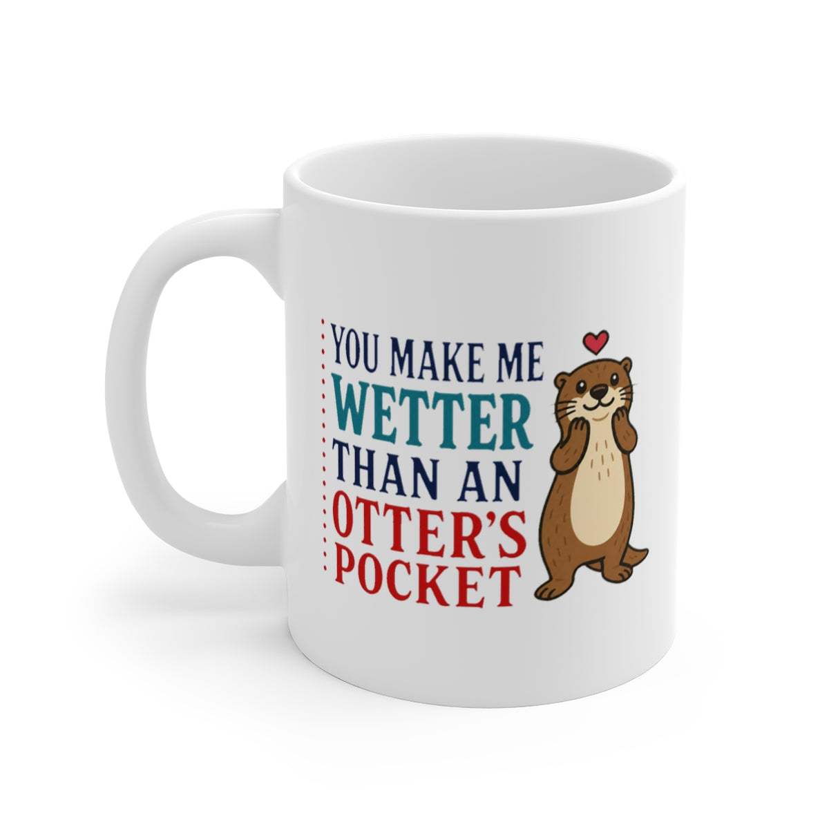 left view of the mug
