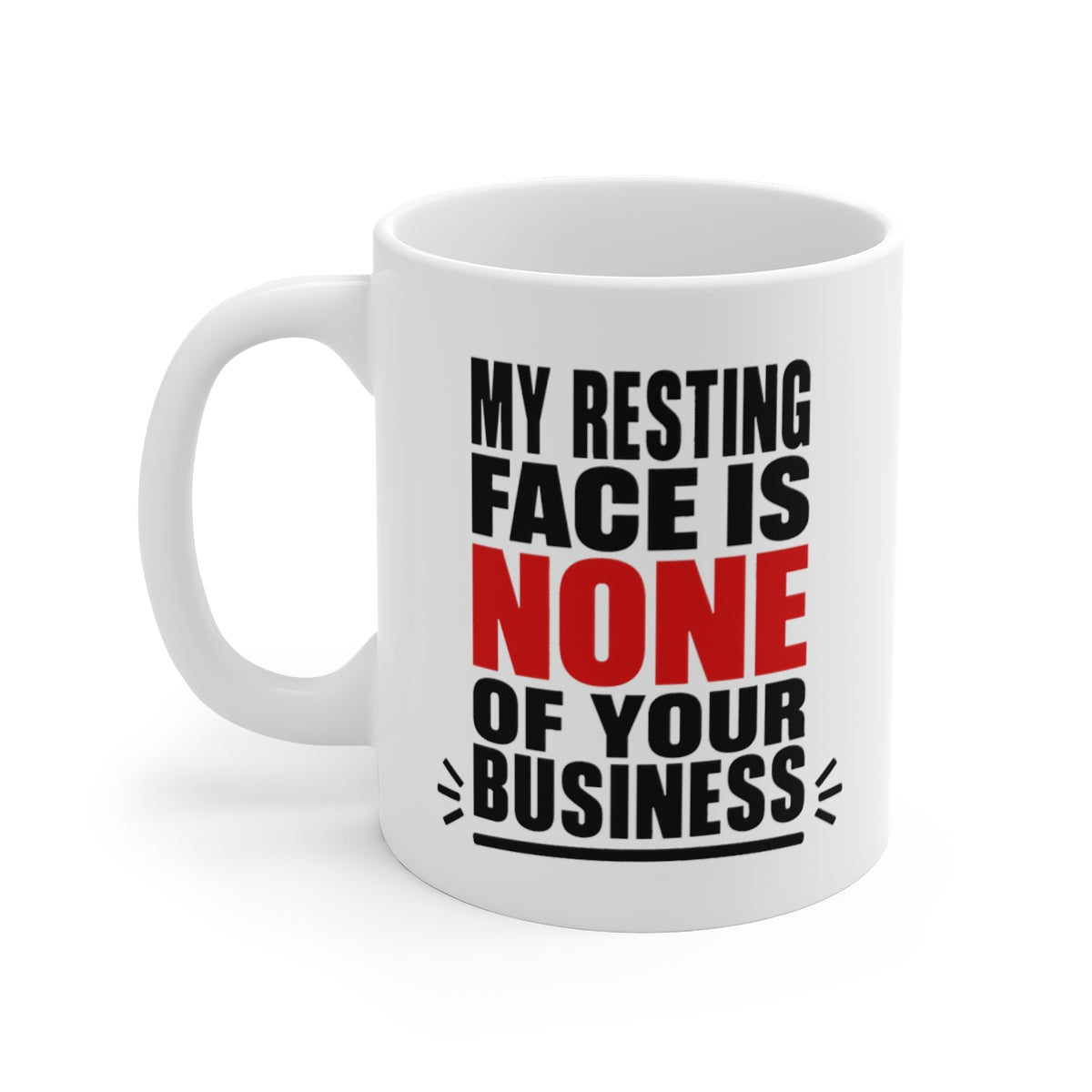 left view of the mug