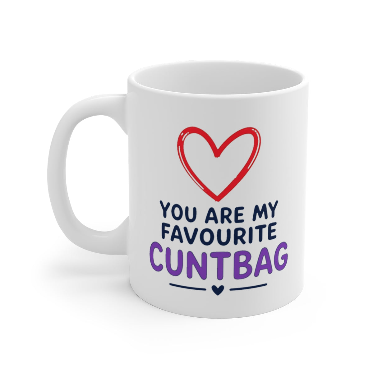 left view of the mug