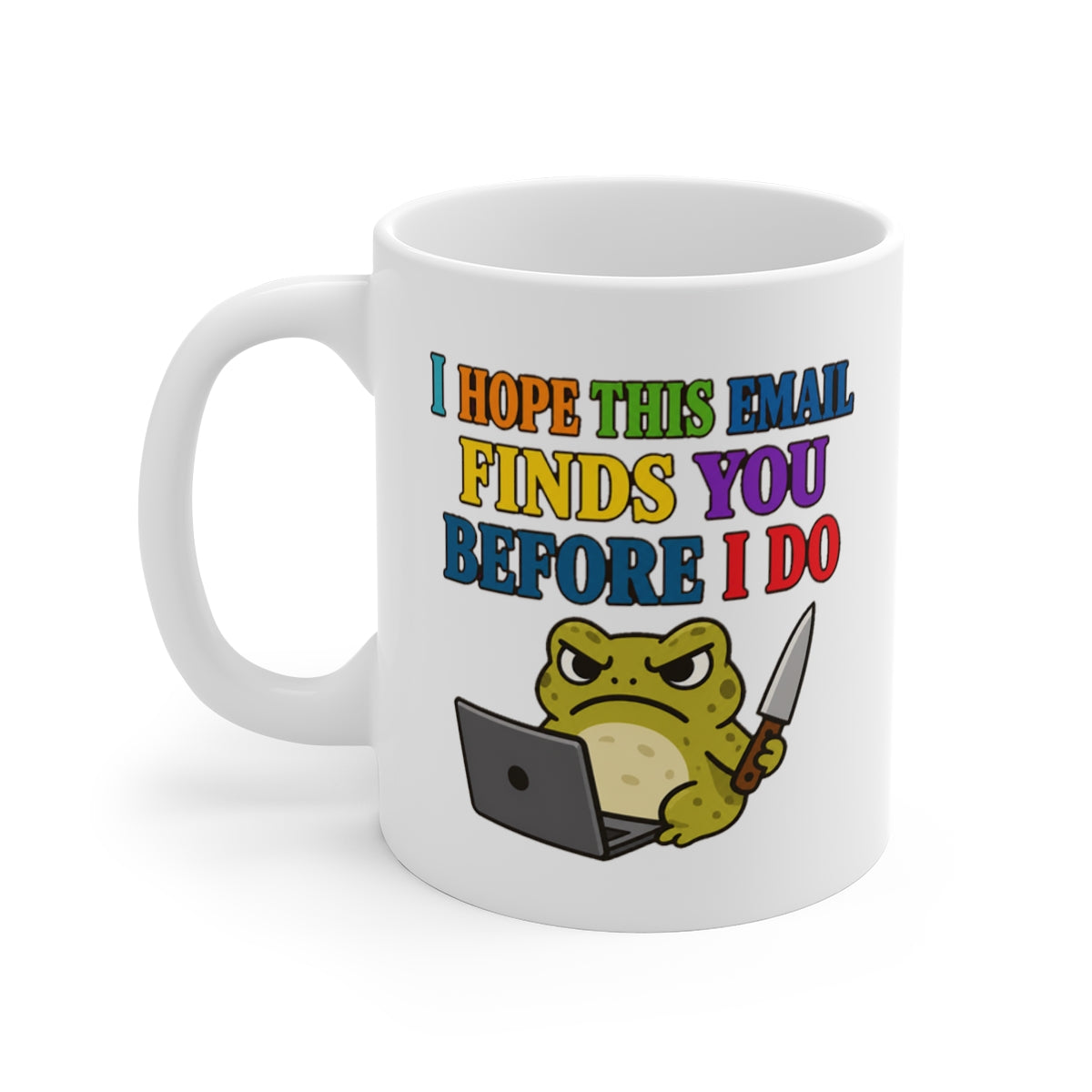 left view of the mug
